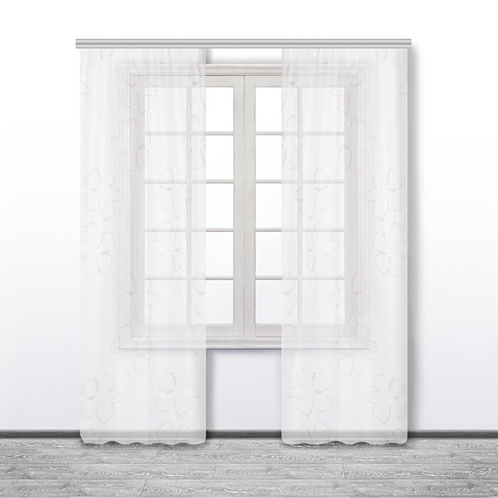 Штора  МИРТЕК COLINA 140х270 2 шт (цвет 27 желтый)