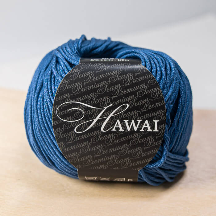 SEAM Hawai 50г-120м 100%мерсеризованный хлопок  (312-джинсовый)