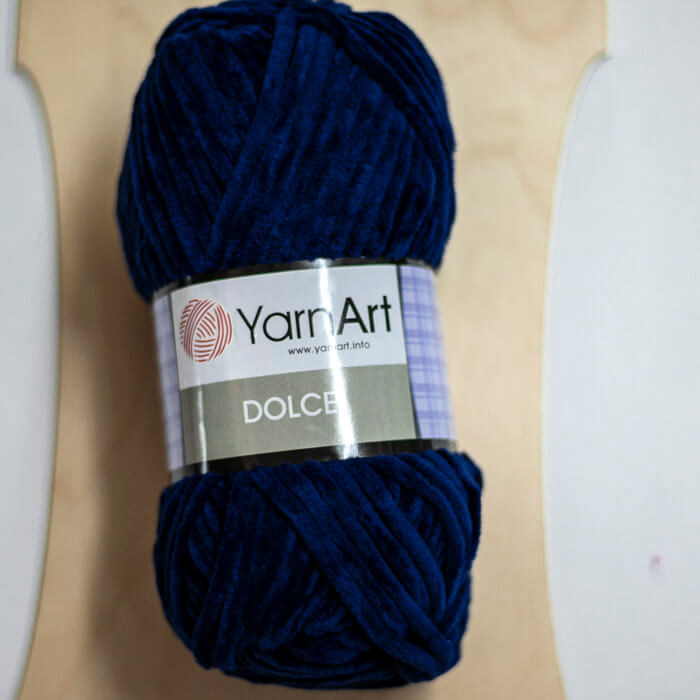 YARNART Dolce 100г-120м 100%пэ (756-темно-синий)