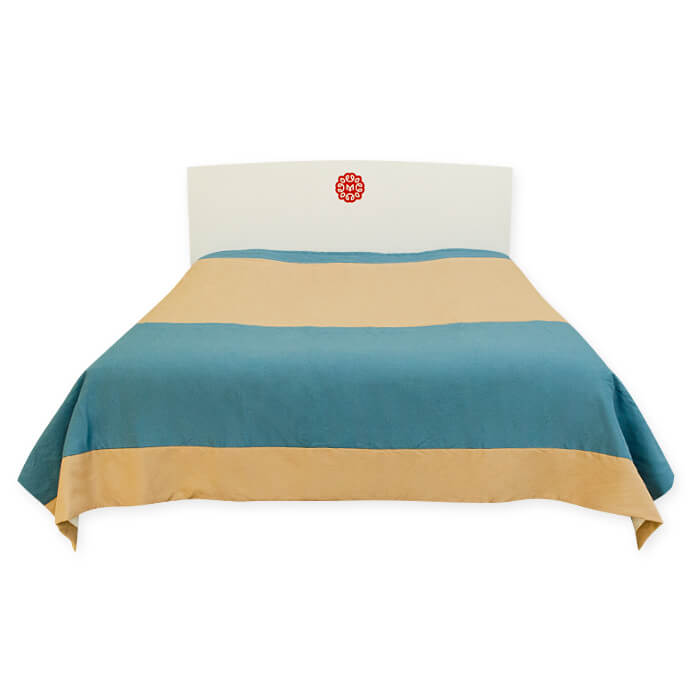 Покрывало 240х240 МИРТЕК WORP 100%пэ ассортимент (цвет Y3346 серо-бирюзовый/H0973 фундук)