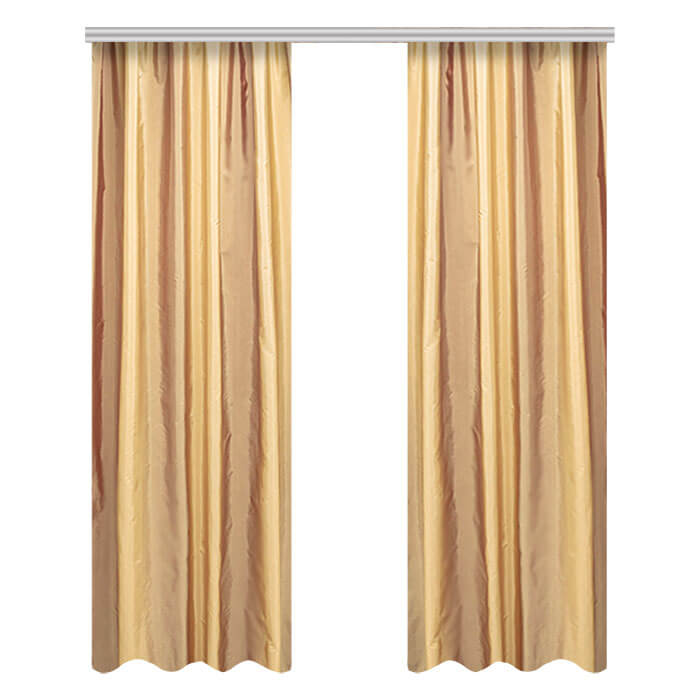 БФ Портьера тафта радуга_цвет золотисто персик