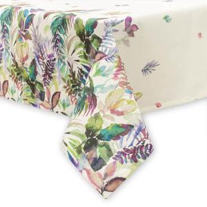 Скатерть 130х160 МИРТЕК LONETA RESINADO TROPICO 75%хлопок 25%пэ кремовый_MIRTECK