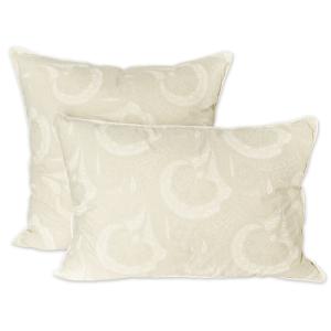 Подушка МИРТЕК СТАНДАРТ  70х70 50%пух 50%перо 100%хлопок С рисунком_MIRTECK