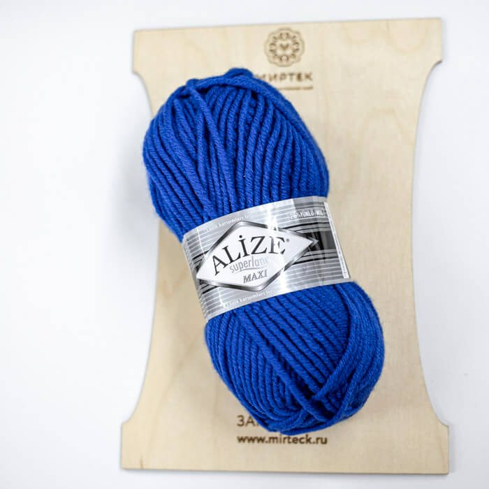 ALIZE Superlana Maxi 100г-100м 75%Акрил 25%Шерсть (141-василек)