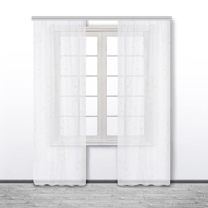 Штора  МИРТЕК COLINA 140х270 2 шт (цвет 65 светлый зеленый)