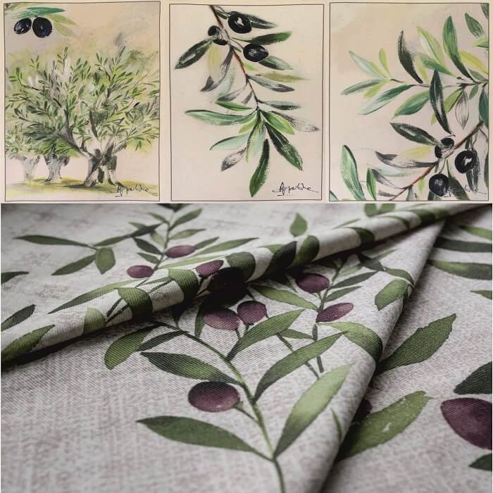 Салфетка комплект 45х65-3шт МИРТЕК  100%хлопок ассортимент (цвет Olivagathe olive)