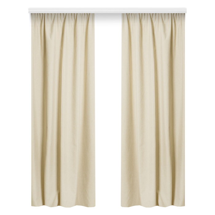 Портьера  МИРТЕК LINEN 180х300 1 шт (цвет 1 бежевый)