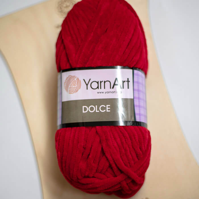YARNART Dolce 100г-120м 100%пэ (748-красный)