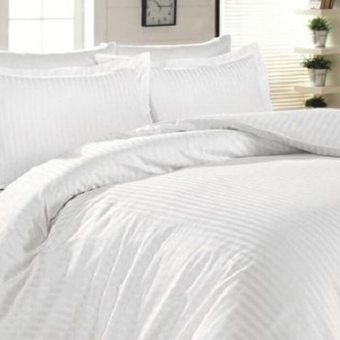 Постельное белье ЕВРО МИРТЕК OTEL  200х220-1шт 235х255-1шт 50х70-2шт 100%хлопок белый_MIRTECK