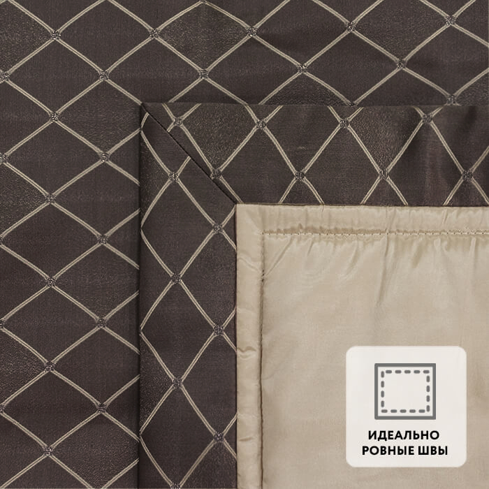 Покрывало объемное 240х240 МИРТЕК P 742 100%пэ ассортимент (цвет 17 шоколад)