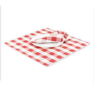Салфетка комплект 45х45-3шт МИРТЕК KENT 50%хлопок 50%пэ красный_MIRTECK