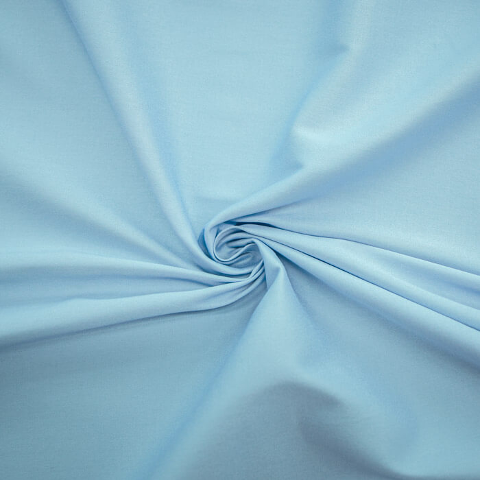 КОТТОН САТИН ОДНОТОННЫЙ ш150 98%хб 2%эл (голубой)