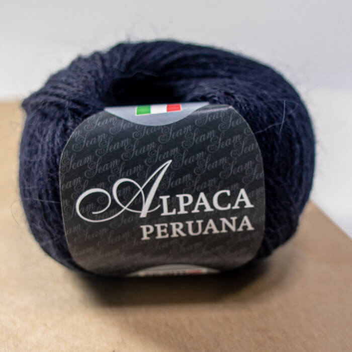SEAM Alpaca Peruana 50г-167м 100% перуанская альпака (1839-т.синий)