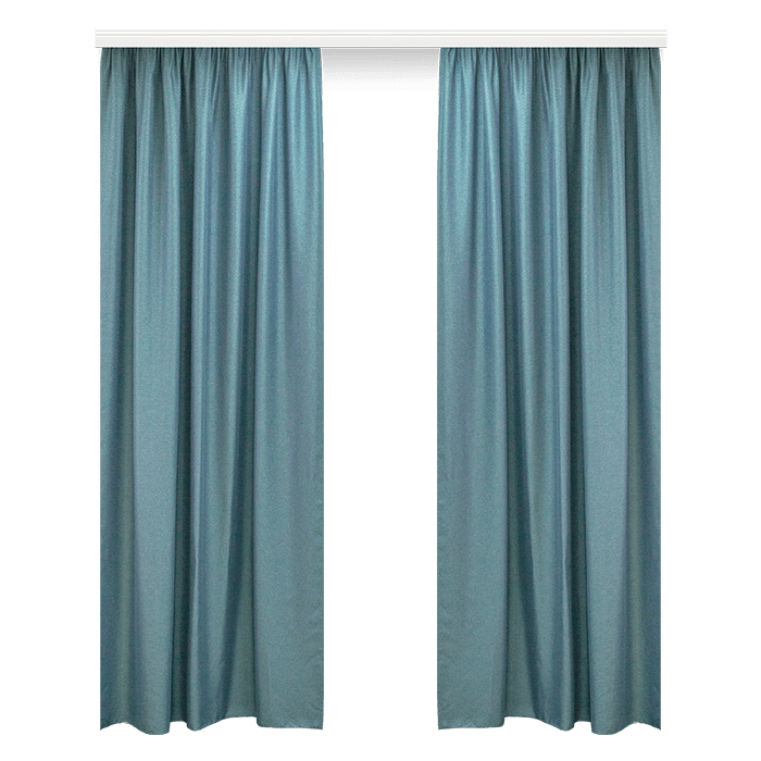 6_Блэкаут Рогожка холодный изумруд