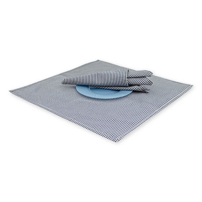 Салфетка комплект 45х45-3шт МИРТЕК КАНТРИ 100%пэ ассортимент (цвет синий)