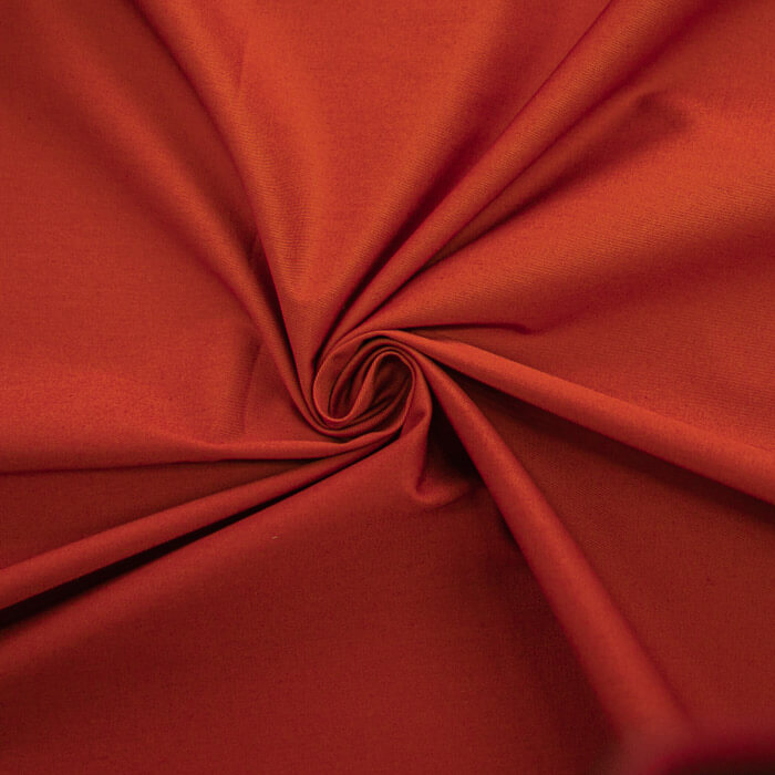 КОТТОН САТИН ОДНОТОННЫЙ ш150 98%хб 2%эл (терракотовый)