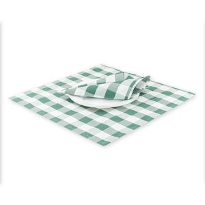 Салфетка комплект 45х45-3шт МИРТЕК KENT 50%хлопок 50%пэ зеленый_MIRTECK