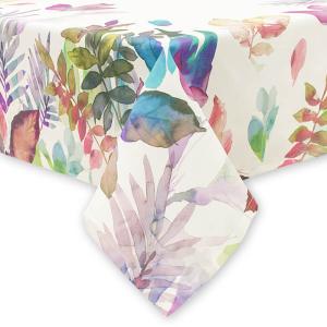 Скатерть 145х145 МИРТЕК SARGA GUZAR 55%хлопок 45%пэ сиреневый_MIRTECK