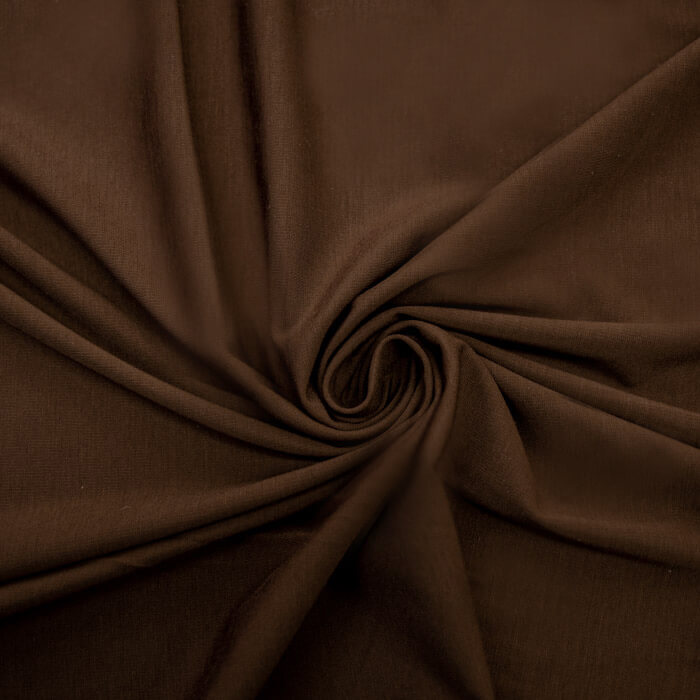ТРИКОТАЖ ДЖЕРСИ ОДНОТОННЫЙ ARMANI LIGHT 280г/м2 160 60%вискоза 31%нейлон 9%эл (шоколадный)