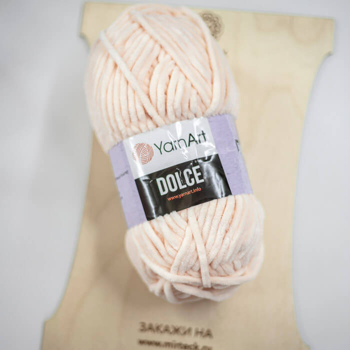 YARNART Dolce 100г-120м 100%пэ (779-св.розовый)