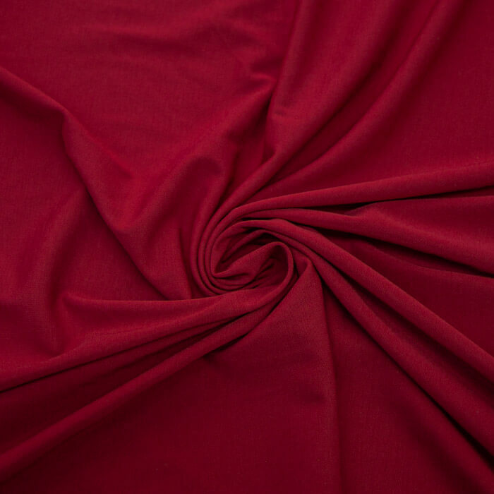 ТРИКОТАЖ ДЖЕРСИ ОДНОТОННЫЙ ARMANI LIGHT 280г/м2 160 60%вискоза 31%нейлон 9%эл (вишневый)