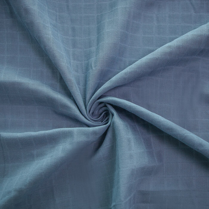 МУСЛИН ДВУХСЛОЙНЫЙ ОДНОТОННЫЙ ш160 100%органический хлопок (деним)