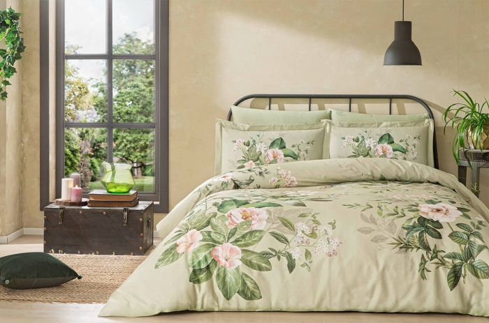 TAÇ Arzum Digital Colorful Lunın F1 Yeşil Nevresim Takımı