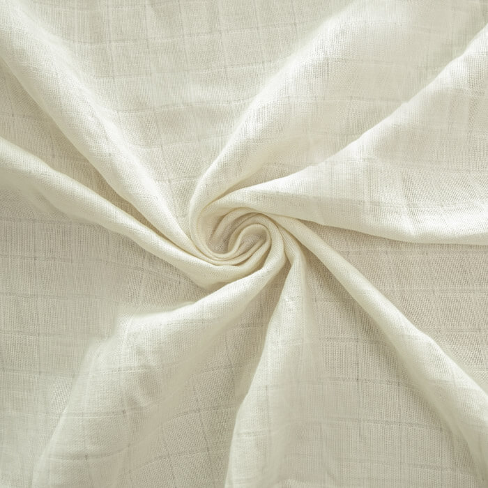 МУСЛИН ДВУХСЛОЙНЫЙ ОДНОТОННЫЙ ш160 100%органический хлопок (сливочный)