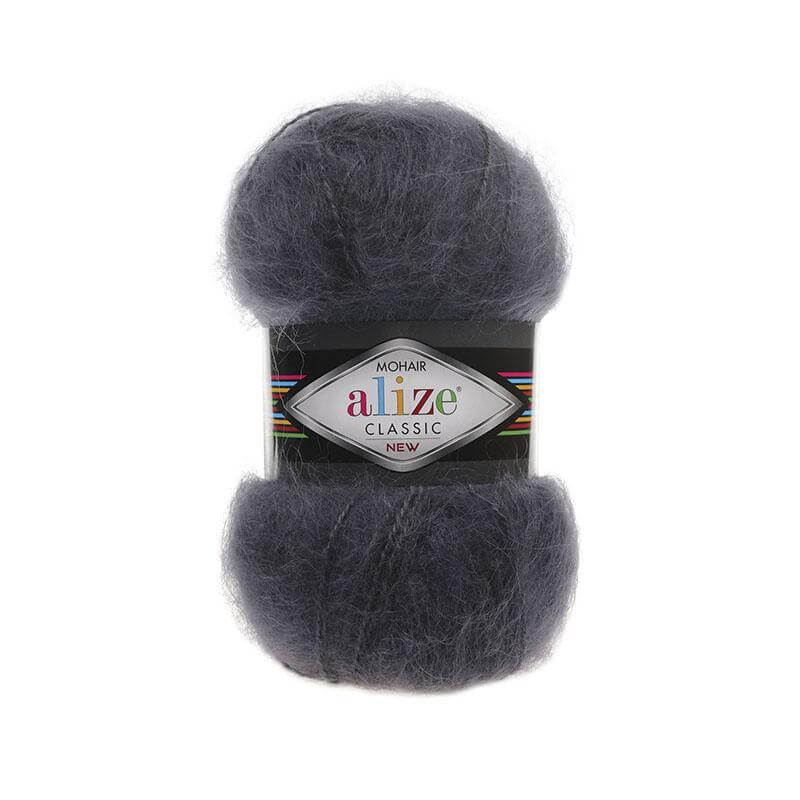 ALIZE Mohair Classic 100г-200м 24%шерсть 25%мохер 51%акрил (53-Т.серый)
