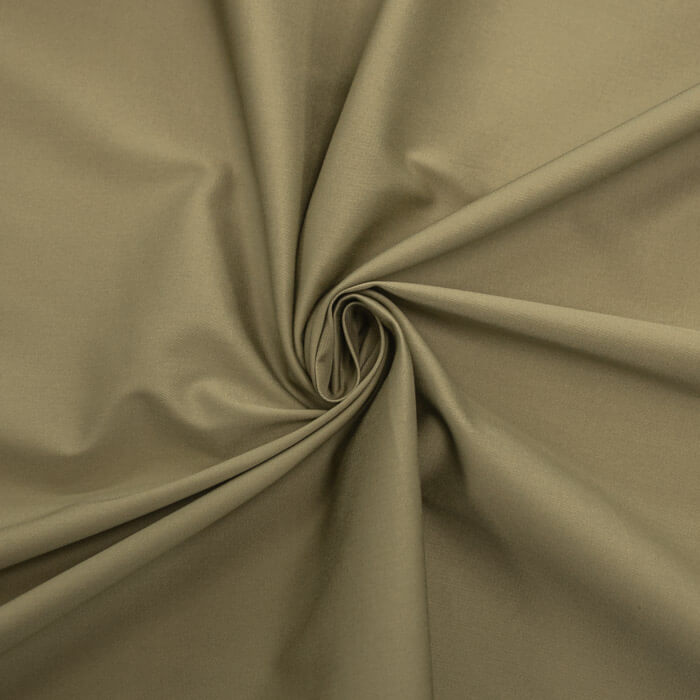 КОТТОН САТИН ОДНОТОННЫЙ ш150 98%хб 2%эл (бежево-зеленый)