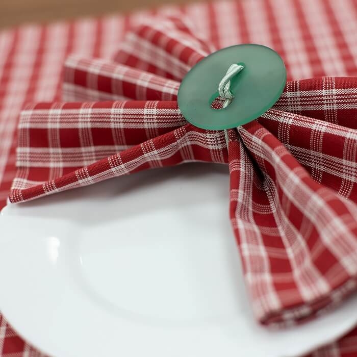 Салфетка комплект 45х45-3шт МИРТЕК RUSTICANO 70%хлопок 30%пэ ассортимент (цвет 12 гранатовый красный)