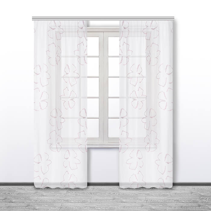 Штора  МИРТЕК COLINA 140х270 2 шт (цвет 40 лиловый)