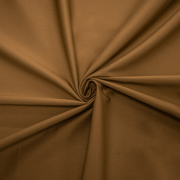 КОТТОН САТИН ОДНОТОННЫЙ ш150 98%хб 2%эл (св.коричневый)