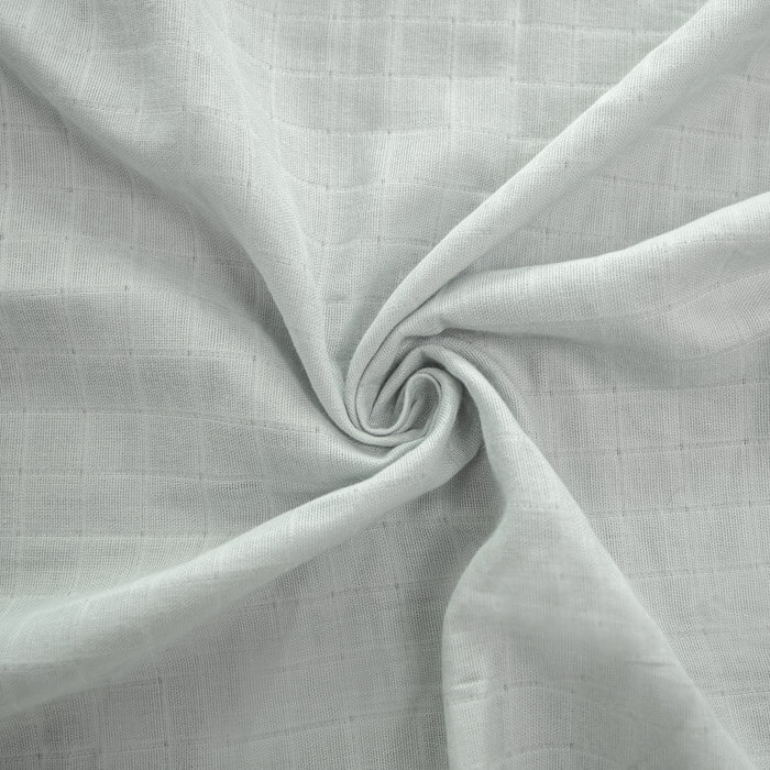 МУСЛИН ДВУХСЛОЙНЫЙ ОДНОТОННЫЙ ш160 100%органический хлопок (св.серый)
