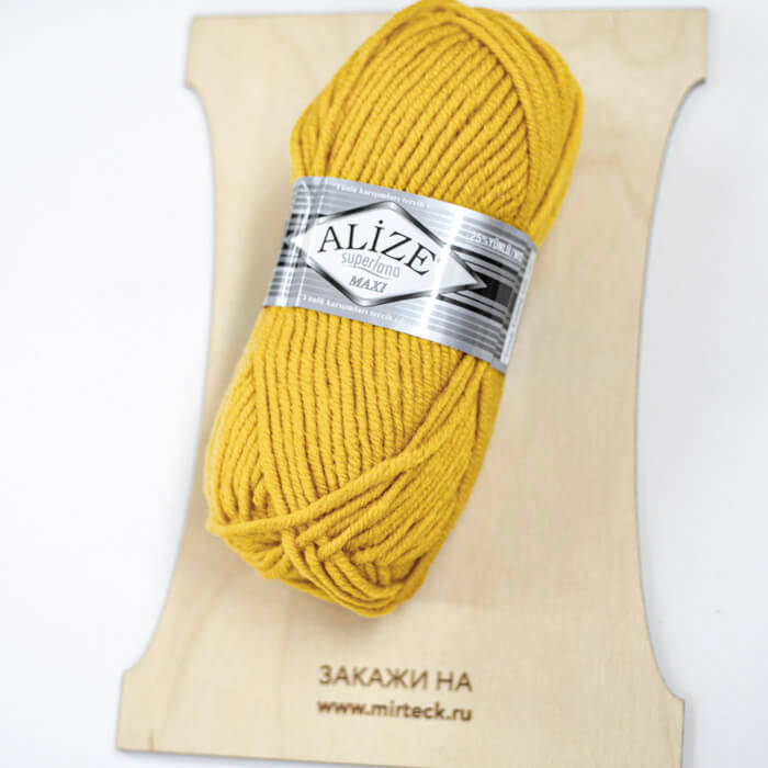 ALIZE Superlana Maxi 100г-100м 75%Акрил 25%Шерсть (488-цыпленок)