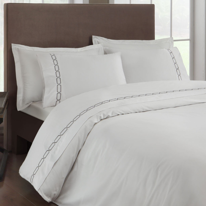 Постельное белье ЕВРО TAC SATEN DELUX ELEGANCE DIAMOND 200х220-1шт 240х260-1шт 50х70-4шт 100%хлопок _MIRTECK