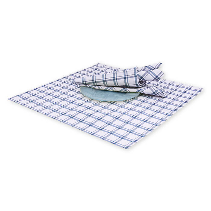 Салфетка комплект 45х45-3шт МИРТЕК ПРОВАНС 100%пэ ассортимент (цвет синий)