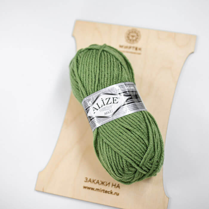 ALIZE Superlana Maxi 100г-100м 75%Акрил 25%Шерсть (485-зеленая черепаха)